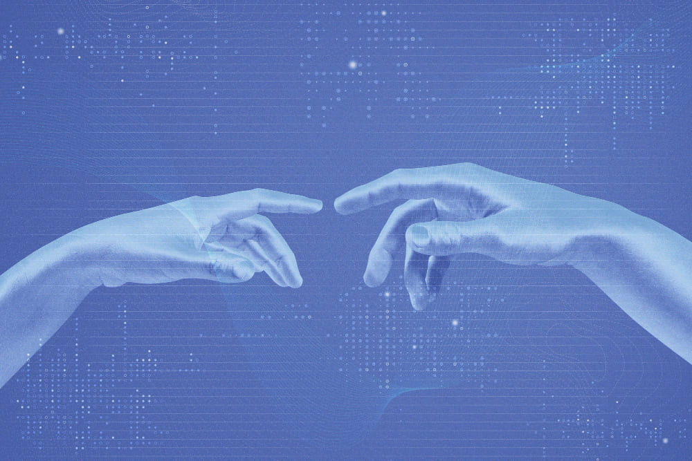 Illustration du lien entre système physique et modèle virtuel dans un projet de jumeau numérique industriel